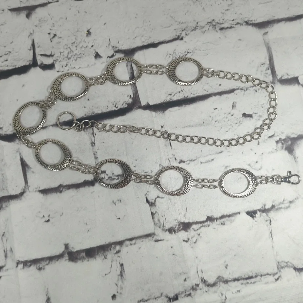 Belly‎ Chain Ring Belt Silver Tone Dancer Accessory